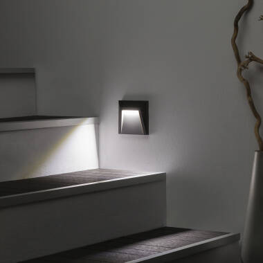 Baliza Exterior LED 1.5W Superficie Pared Antracita Clover