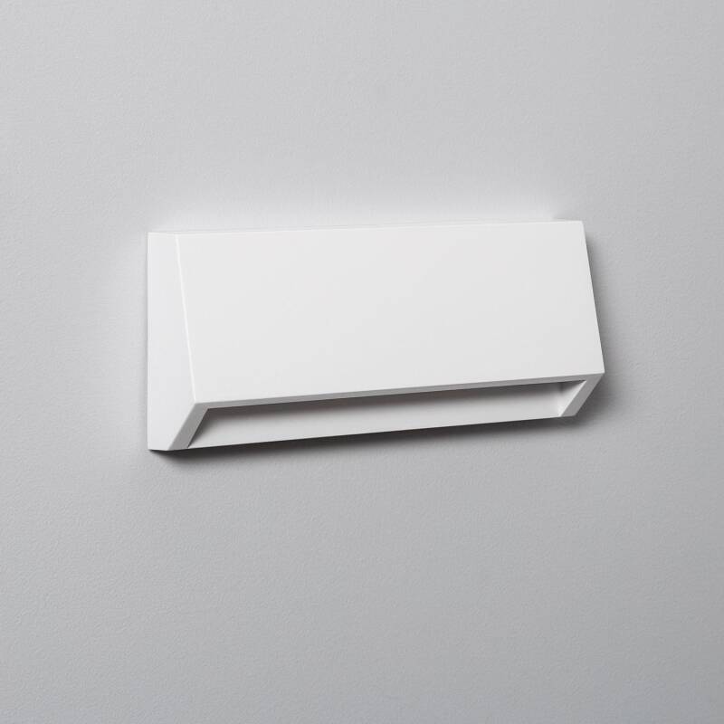 Imagem de Baliza Exterior LED 3W Superfície de Parede Retangular Branca Valeta 