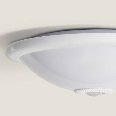 Imagen de Plafón LED Techo 2x E27 Circular con Sensor de Movimiento PIR y Crepuscular Design 