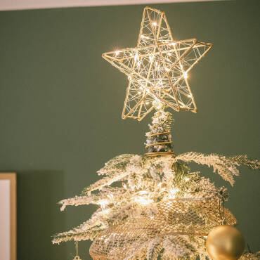 Estrella LED para Árbol de Navidad Metal con Batería Bellen