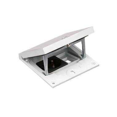 Moldura com fecho manual e tampa de mecanismo com tomada schuko e espaço para conetor RJ45 SIMON K45 KFH111/72