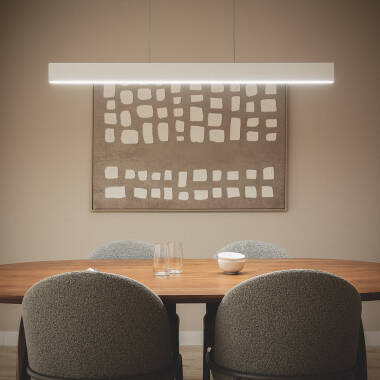 Lámpara Colgante Lineal Aluminio LED 120cm 30W CCT Wanda