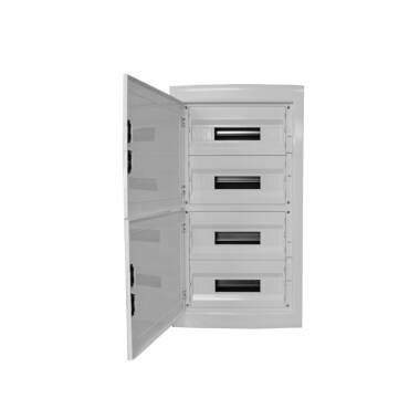 Quadro Elétrico de Encastrar KAPPA Porta Transparente 54-72 módulos MAXGE