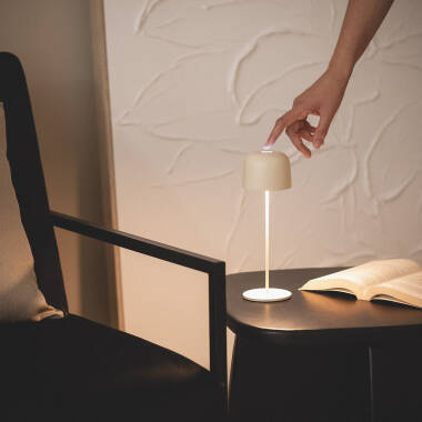 Lámpara de Mesa LED Portátil para Exterior Aluminio con Batería Recargable Wink
