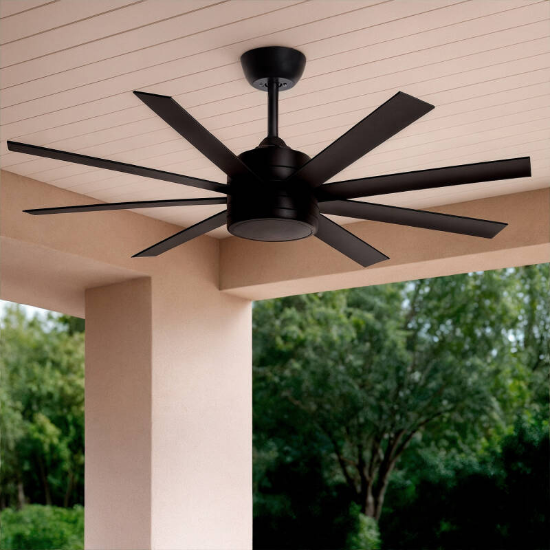 Imagen de Ventilador de Techo Silencioso Hidra Negro 165cm Motor DC