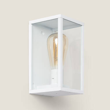 Aplique de Pared Exterior Aluminio y Cristal Atrium
