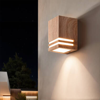 Aplique Pared Exterior 11cm Aluminio Minol Negro