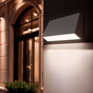 Baliza Exterior LED 3W Superficie Pared Rectangular Blanco Valeta
