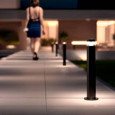 Imagen de Baliza Exterior LED 5W Superficie Pie 50cm Inti Inox Negro