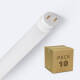 Imagen de Tubo LED T8 G13 60 cm Cristal Conexión un Lateral 9W 120lm/W (Pack 10 un)