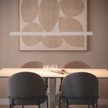 Candeeiro Suspenso LED 24W Gesso CCT Seleccionável Kirnber