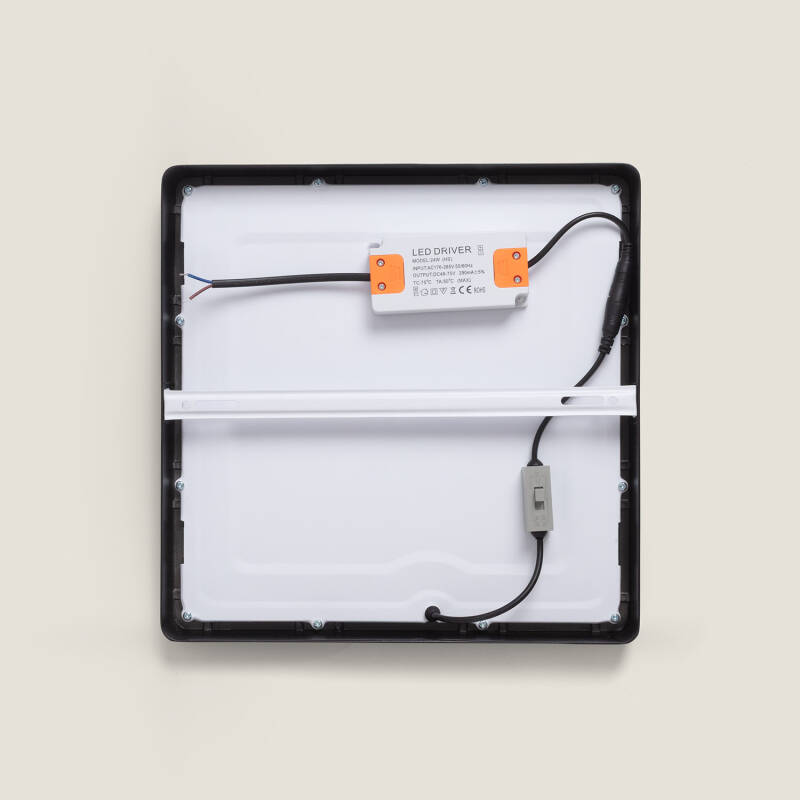 Imagem de Plafon LED 24W Quadrado Alumínio 280x280 mm Slim CCT Selecionável Galán SwitchDimm