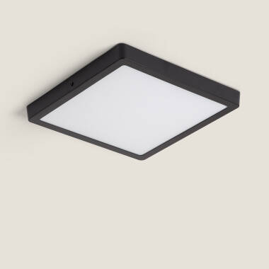 Plafon LED 24W Quadrado Alumínio 280x280 mm Slim CCT Selecionável Galán SwitchDimm