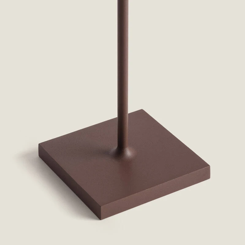 Imagen de Lámpara de Mesa LED Portátil Exterior con Batería USB Recargable Metal y Ratán Medinilla