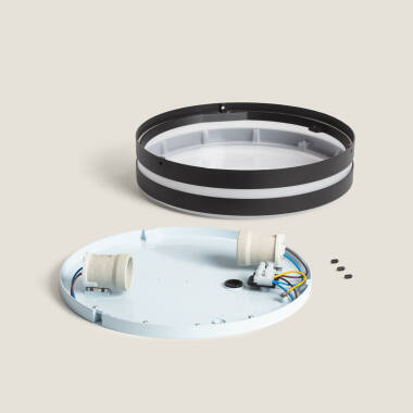 Imagem de Plafon Circular Exterior Alumínio Ø285 mm Kadam