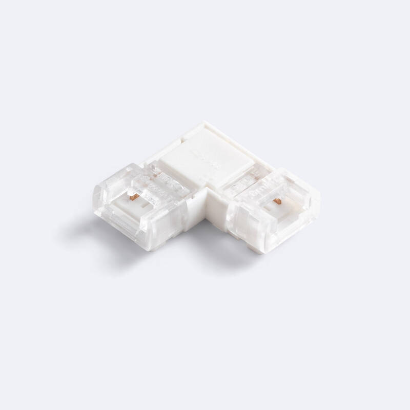 Imagen de Conector Hipopótamo "L" para Tira LED Monocolor 12-24V DC Ancho 8 mm