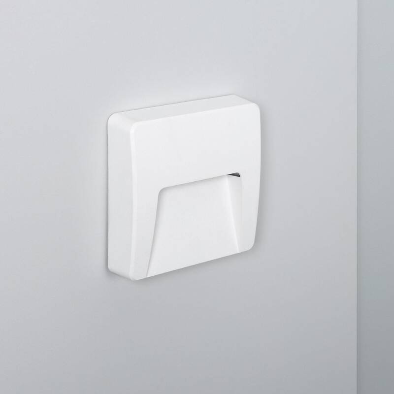 Imagen de Baliza Exterior LED 3W Superficie Pared Cuadrado Blanco Dag