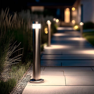 Imagem de Baliza Exterior LED 5W Superfície de Pé 50cm Inti Inox 