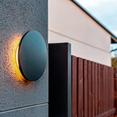 Aplique de Pared Exterior LED 10W Aluminio Blanco Seleccionable Blekkom S
