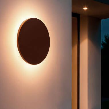 Aplique de Pared Exterior LED 10W Aluminio Blanco Seleccionable Blekkom S