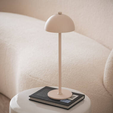 Imagem de Candeeiro de Mesa LED Portátil em Metal com Bateria USB Recarregável Kael