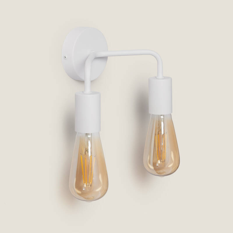 Lámpara de Pared de Metal 2 Focos Jayso 