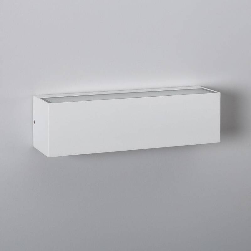 Imagen de Aplique de Pared Exterior LED 10W Aluminio Iluminación Doble Cara Rectangular Blanco Lena