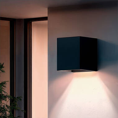 Aplique de Pared Exterior LED 10W Aluminio Blanco Seleccionable Zephyr