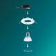 Imagem de Aro Downlight Circular PHILIPS Peridot para Lâmpadas LED GU10 Ø 75 mm