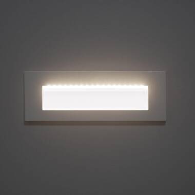 Imagem de Baliza Exterior LED 6W Encastrável Parede Retangular Branca Groult