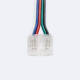 Imagen de Conector Hipopótamo doble con cable para Tira LED RGBW 24V DC COB IP20 Ancho 12mm