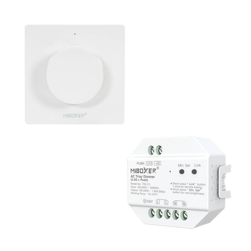 Imagem de Regulador LED TRIAC + Controlo RF Monocor MiBoxer