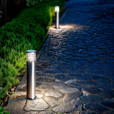 Imagen de Baliza Exterior Superficie Pie 50cm Acero Inoxidable Cloony