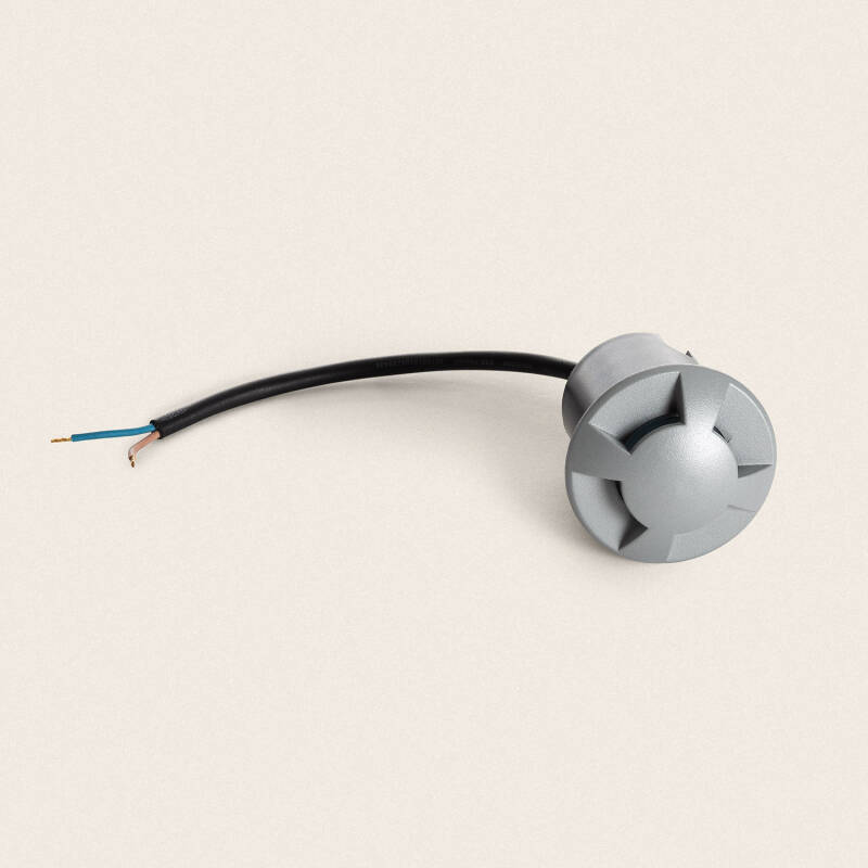 Imagem de Baliza Exterior LED Encastrável de Chão 2L 24V DC Loto Cinzenta