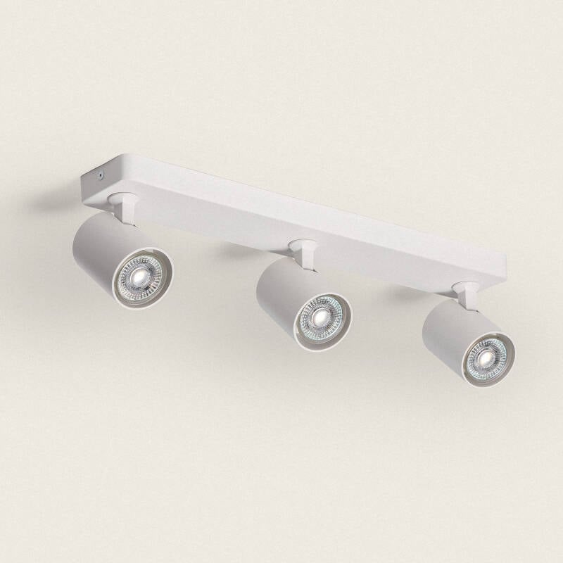 Imagen de Lámpara de Techo Orientable Aluminio Cora 3 Focos Blanco