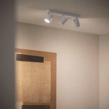 Imagen de Lámpara de Techo Orientable Aluminio Cora 3 Focos Blanco