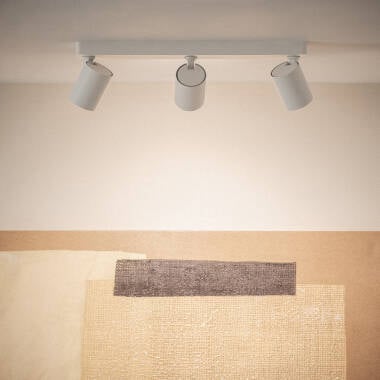 Imagen de Lámpara de Techo Orientable Aluminio Cora 3 Focos Blanco