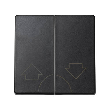 Tecla Dupla para Mecanismo de Persianas SIMON 73 LOFT 73028