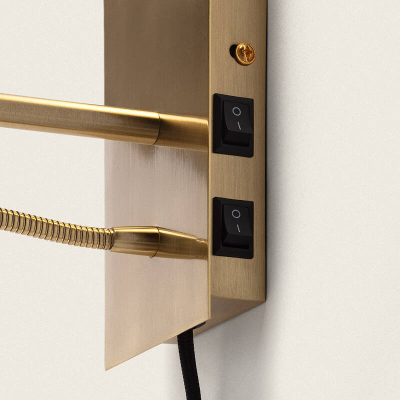 Imagen de Lámpara de Pared con Luz de Lectura 2.5W Metal Cuadrada Linna Conne