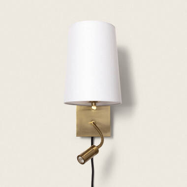 Imagen de Lámpara de Pared con Luz de Lectura 2.5W Metal Cuadrada Linna Conne