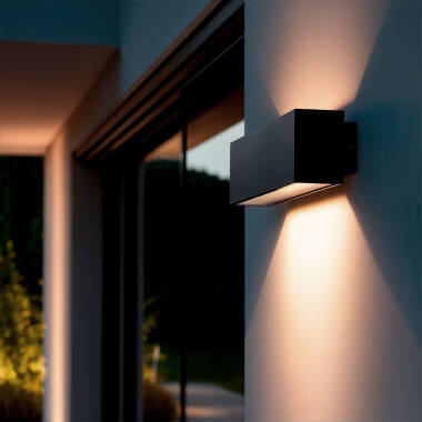 Aplique de Pared Exterior LED 11W Aluminio Iluminación Doble Cara Carinae