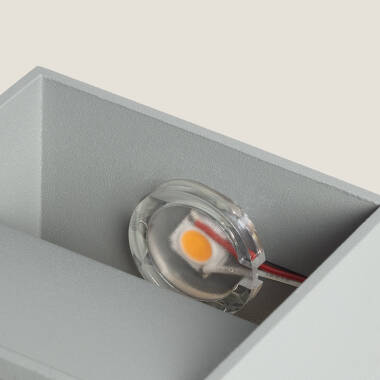 Imagen de Aplique de Pared LED 6W de Aluminio Iluminación Doble Cara Lico Gris Claro