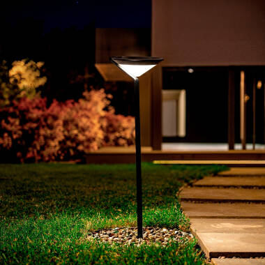 Baliza Solar Exterior LED Superficie Pie 80cm con Detector de Movimiento Yuma Big