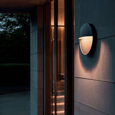 Aplique de Pared Exterior LED 6.5W Blanco Seleccionable Superficie Circular Jade