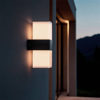 Aplique de Pared Exterior LED 12W Aluminio Superficie Berdy Duo