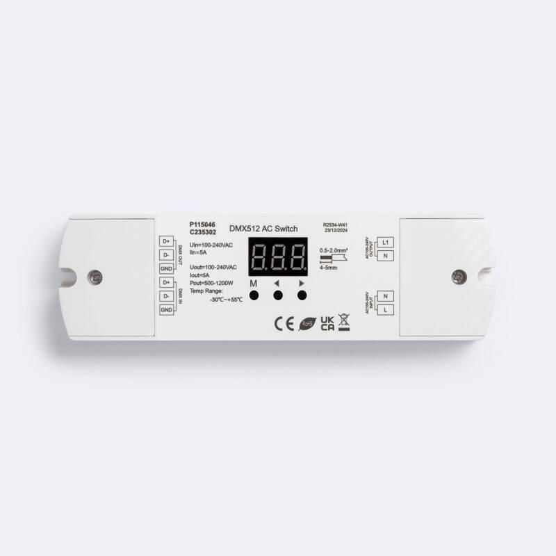 Imagem de Interruptor DMX512 & RDM 220V AC