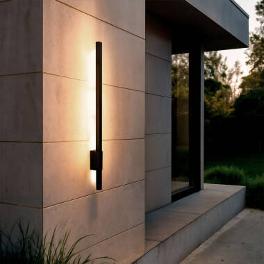 Aplique de Pared Exterior Lineal LED 12W 80cm Aluminio Milen