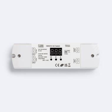Interruptor 220VAC mediante señal DMX512