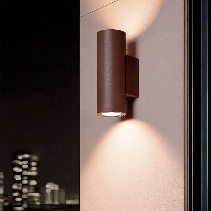 Imagem de Aplique de Parede Exterior LED 12W Alumínio Iluminação Dupla Fase CCT Selecionável Satna