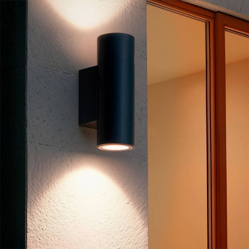 Imagem de Aplique de Parede Exterior LED 12W Alumínio Iluminação Dupla Fase CCT Selecionável Satna